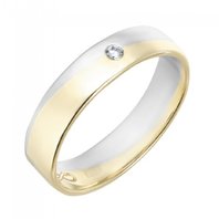 Обручальное кольцо R01-WED-00021-М12896 комбинированное, гладкое