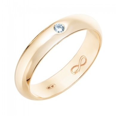 Обручальное кольцо R01-WED-00015-М12887 - Ювелирный бренд Московский ювелирный завод